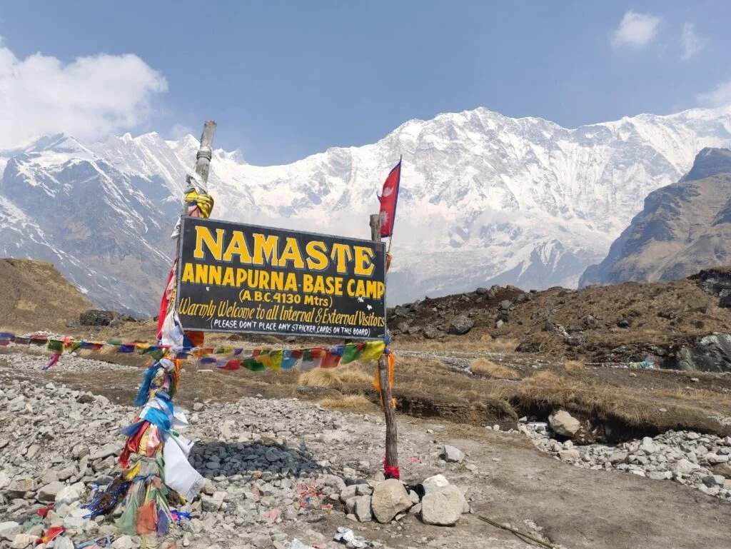 Film crew shooting an adventure sequence in Nepal