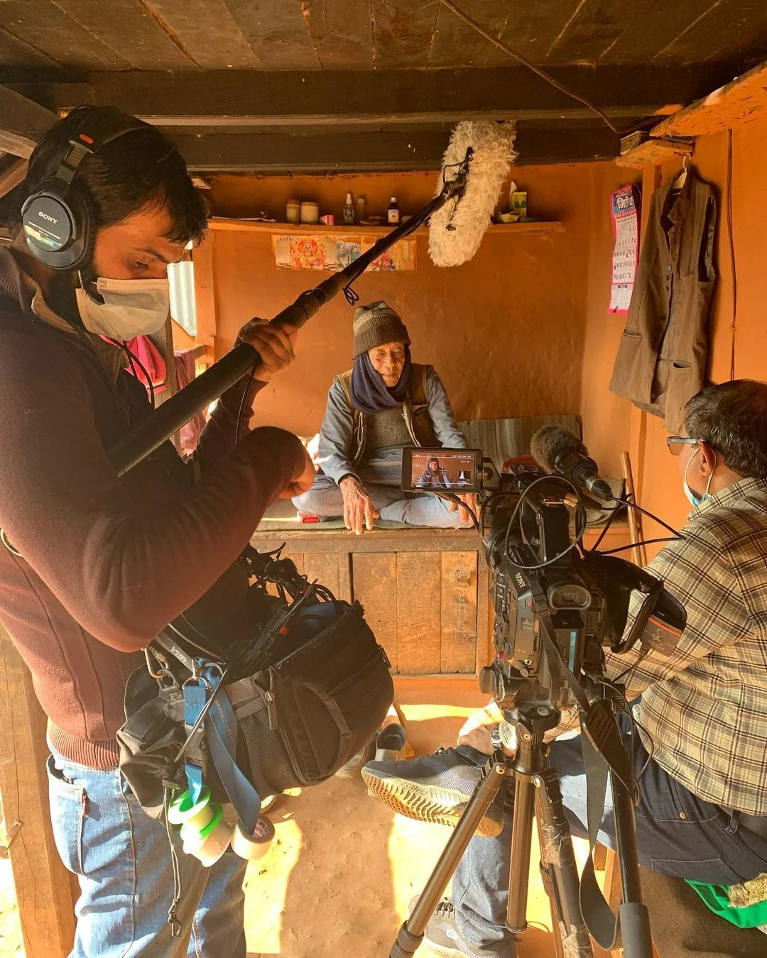 Cine Makers crew on location in Nepal